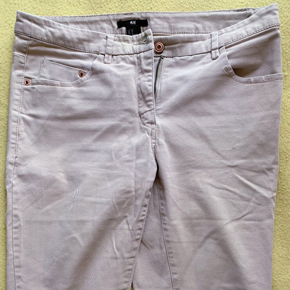 H&M Ecru Skinny Jeans Size 6
